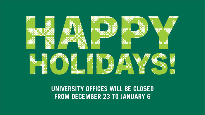 Happy Holidays Winter Closure