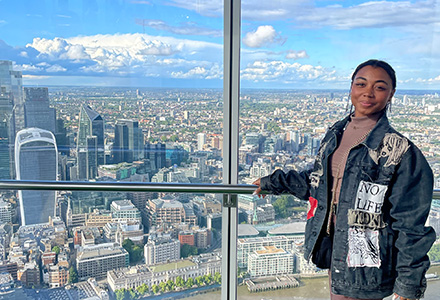 Keyara Augustine at the Shard