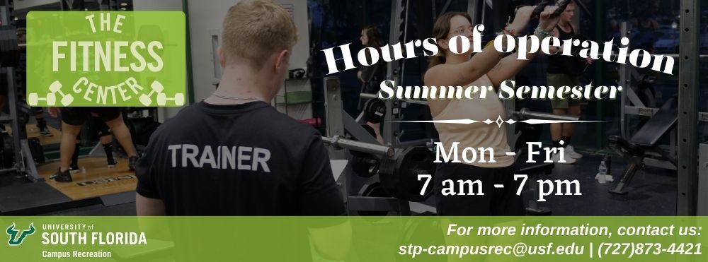 Summer Fitness Center Hours