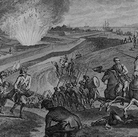 The siege of Pensacola by the Spanish against the British in 1781.