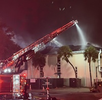 Fire crews and first responders worked overnight to put out the flames at the MSL fire.