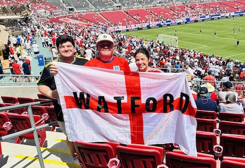 Students take in World Cup preview game in Tampa.