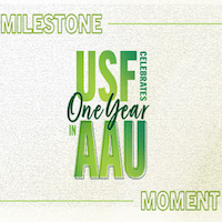 Highlighting one-year since being inducted into AAU membership.