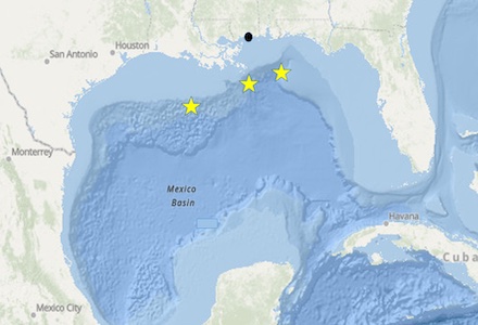 Gulf of Mexico map