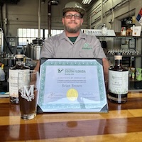 Brian Brown brewing arts certificate.