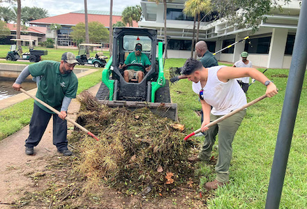 Hurricane cleanup after Helene.