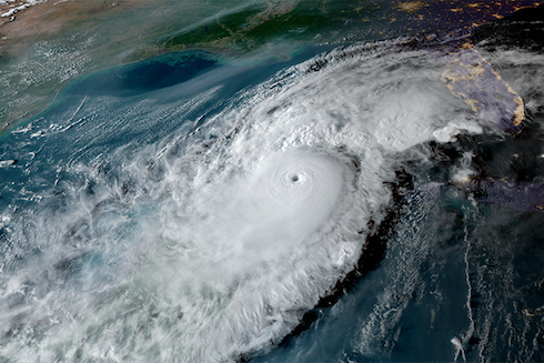 Hurricane Milton captured via NOAA’s GOES East satellite.