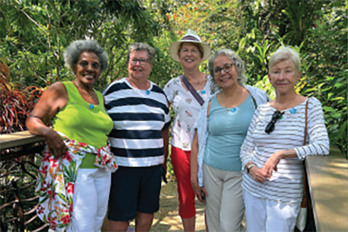 group of elderly women on usf st pete campus