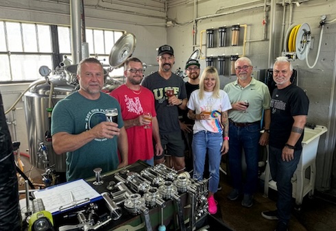 Brian Brown at the brewery.