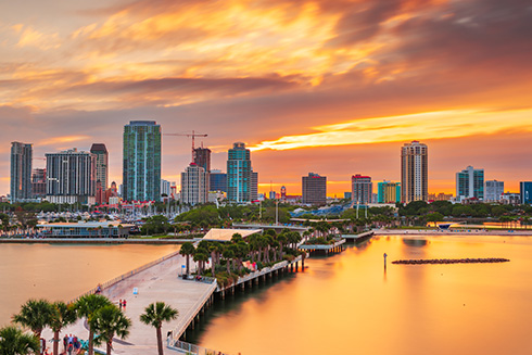 St. Petersburg skyline