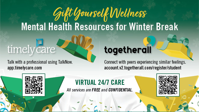 Click or scan for mental health resources for the holidays!