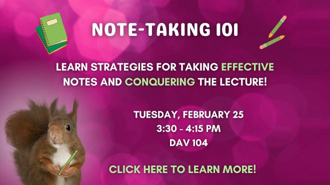 Click to learn more about our Note-taking 101 event!